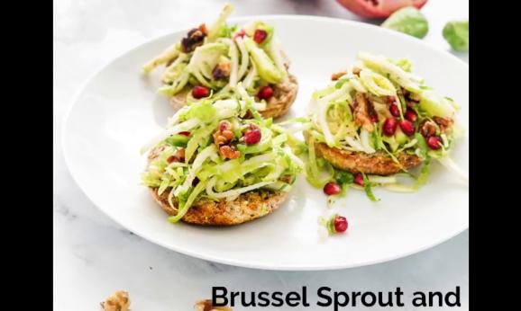 Embedded thumbnail for Brussels Sprout and Apple Tartines