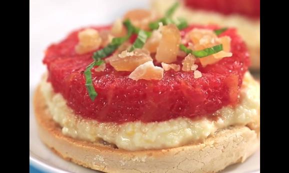 Embedded thumbnail for English Muffins with Sweet Ricotta and Bruleed Grapefruit