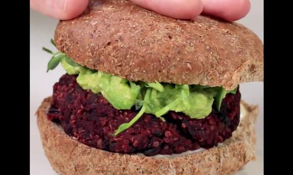 Embedded thumbnail for Beet and Quinoa Veggie Burgers