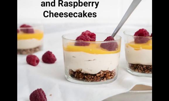 Embedded thumbnail for No-Bake Mini Mango and Raspberry Cheesecakes
