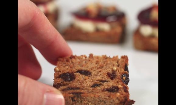 Embedded thumbnail for Raisin Crisps with Mascarpone and Candied Beets